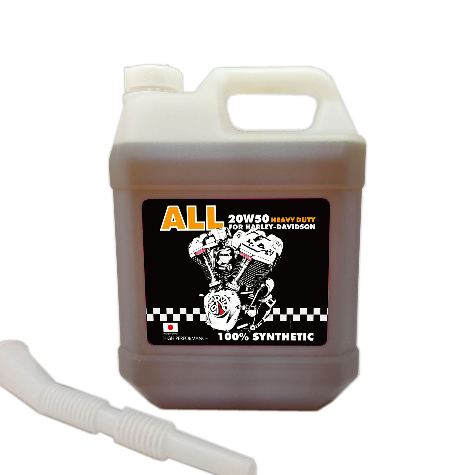 100％化学合成 20W50 エンジンオイル 【4L】【ALL HEAVY DUTY FULL SYNTHETIC】ＡＬＬ オール ヘビーデューティー フルシンセティック 4000ml ハーレー用 [PARTS DEPOT pdkrsh 62600005-hd4 4580443492113 ]