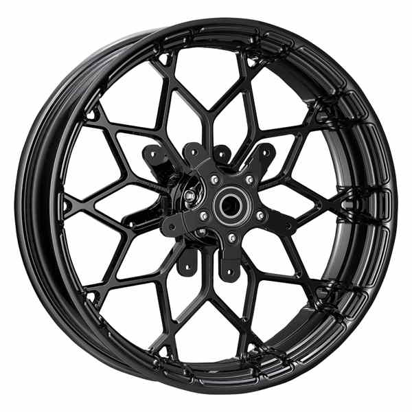 【並行輸入品】 アレンネス ホイール - ファットファクトリー - 鍛造 - フロント/デュアルディスク - ブラック - 18x5.5 91-650 02030699