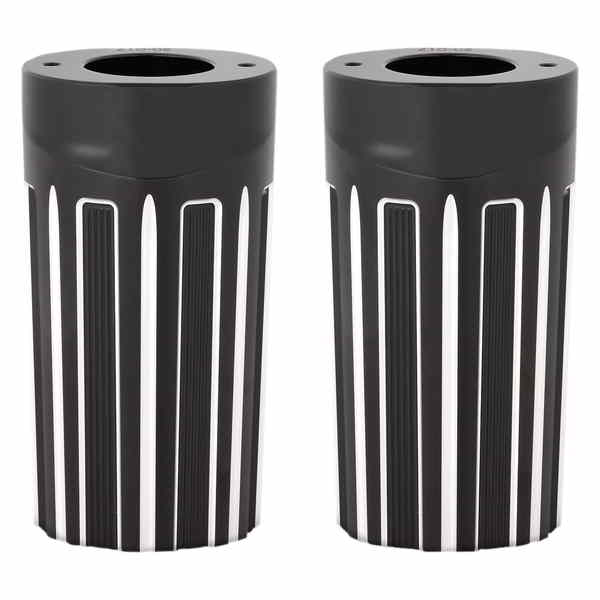 取寄せ アルミニウムフォークブートカバー - 10ゲージ アレンネス Fork Boot Covers - Black Anodized - 10-Gauge - FLHT 20-017 04060072