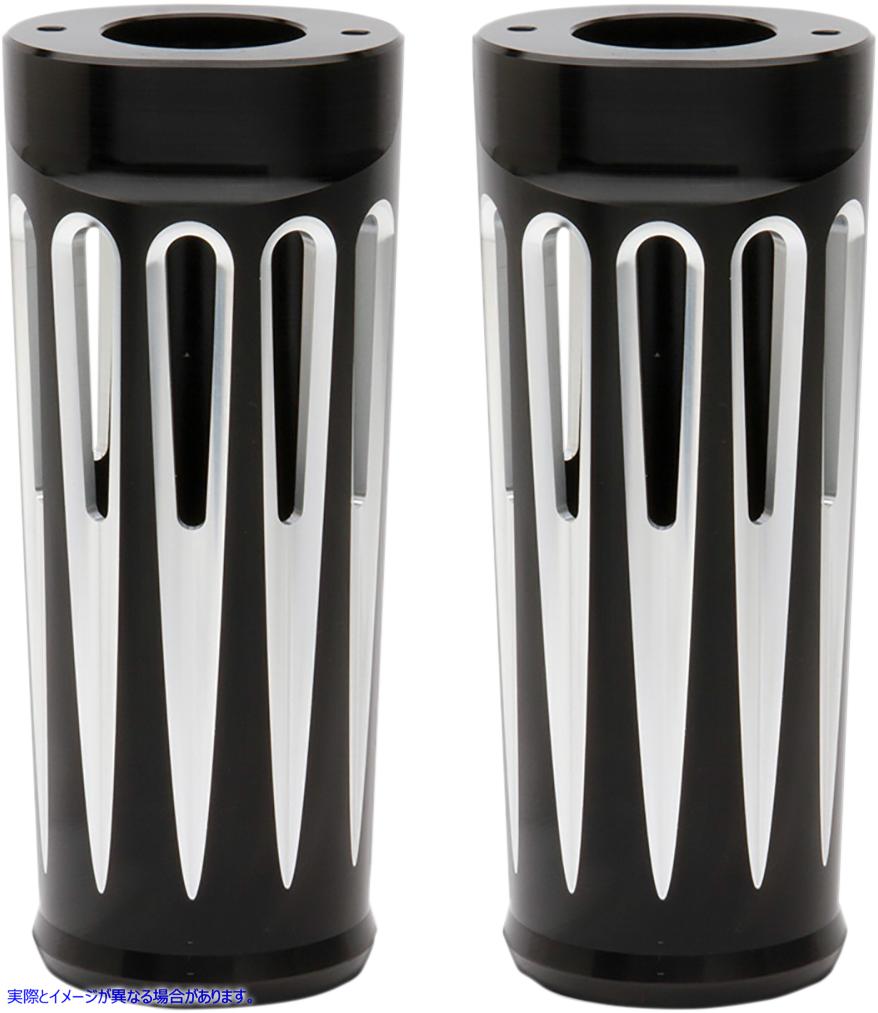 取寄せ アルミニウムフォークブートカバー - ディープカット アレンネス Fork Boot Covers - +2 - Black Anodized - Deep Cut - FL 20-029 04110085
