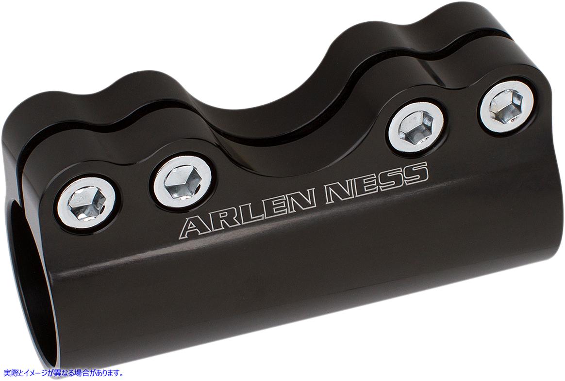 取寄せ モジュラーアジャスタブルハンドルバークランプ1 および1-1/4ハンドルバー アレンネス Handlebar Clamp - Modular - Black 08-050 06030785