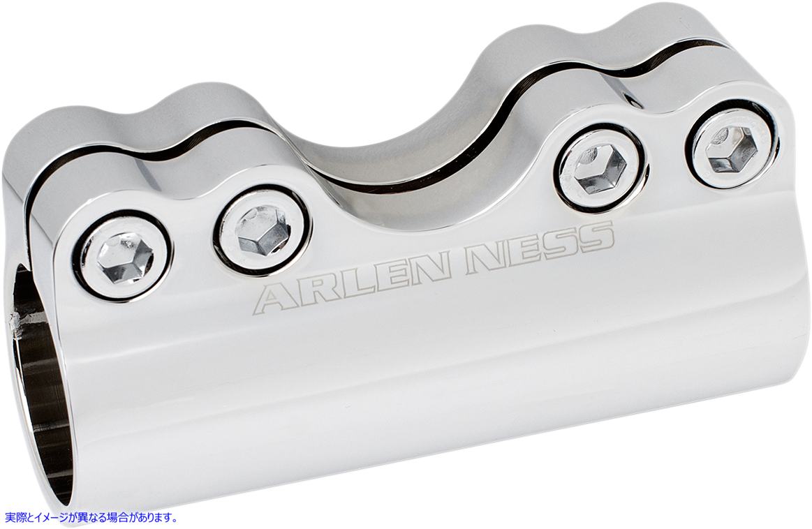 取寄せ モジュラーアジャスタブルハンドルバークランプ1 および1-1/4ハンドルバー アレンネス Handlebar Clamp - Modular - Chrome 08-051 06030786
