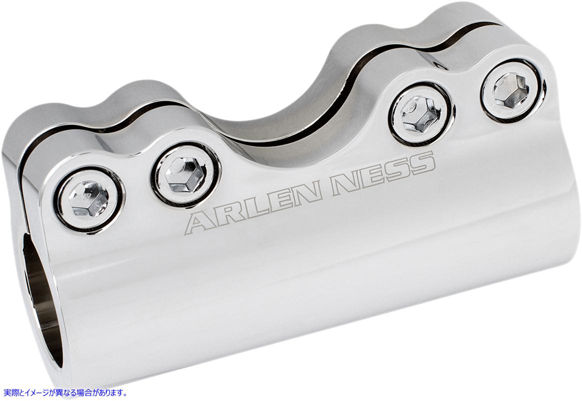 取寄せ モジュラーアジャスタブルハンドルバークランプ1 および1-1/4ハンドルバー アレンネス Handlebar Clamp - Modular - Chrome 08-053 06030788