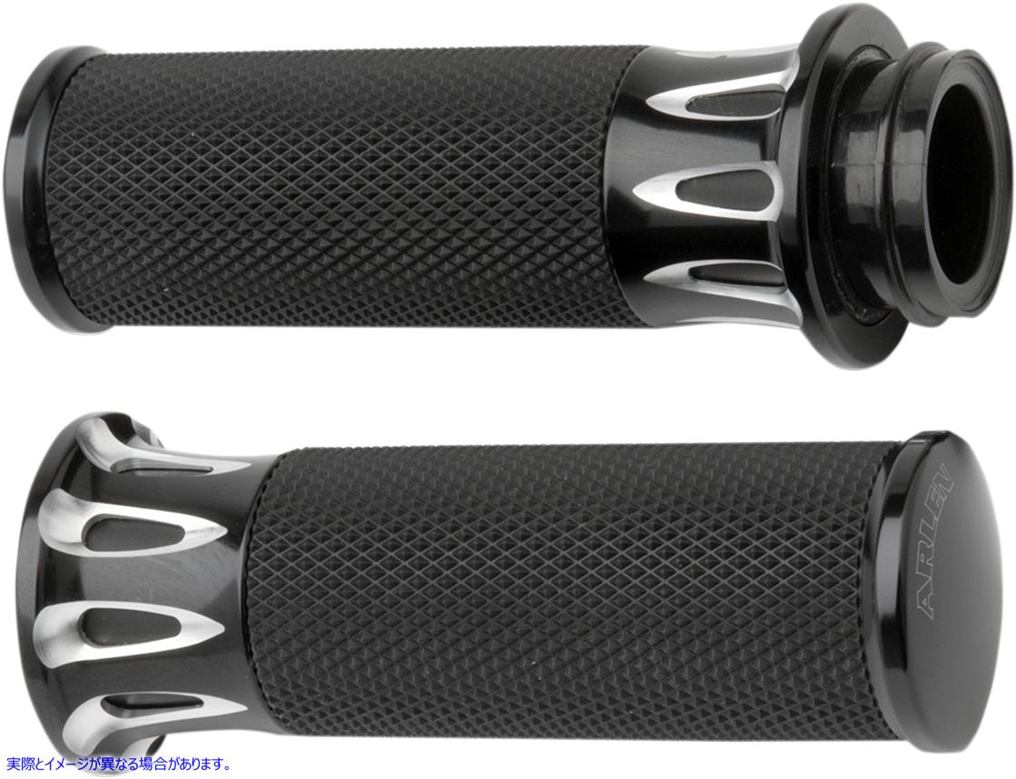 取寄せ 融合ディープカットグリップ アレンネス Grips - Deep Cut - TBW - Black 07-319 06301036