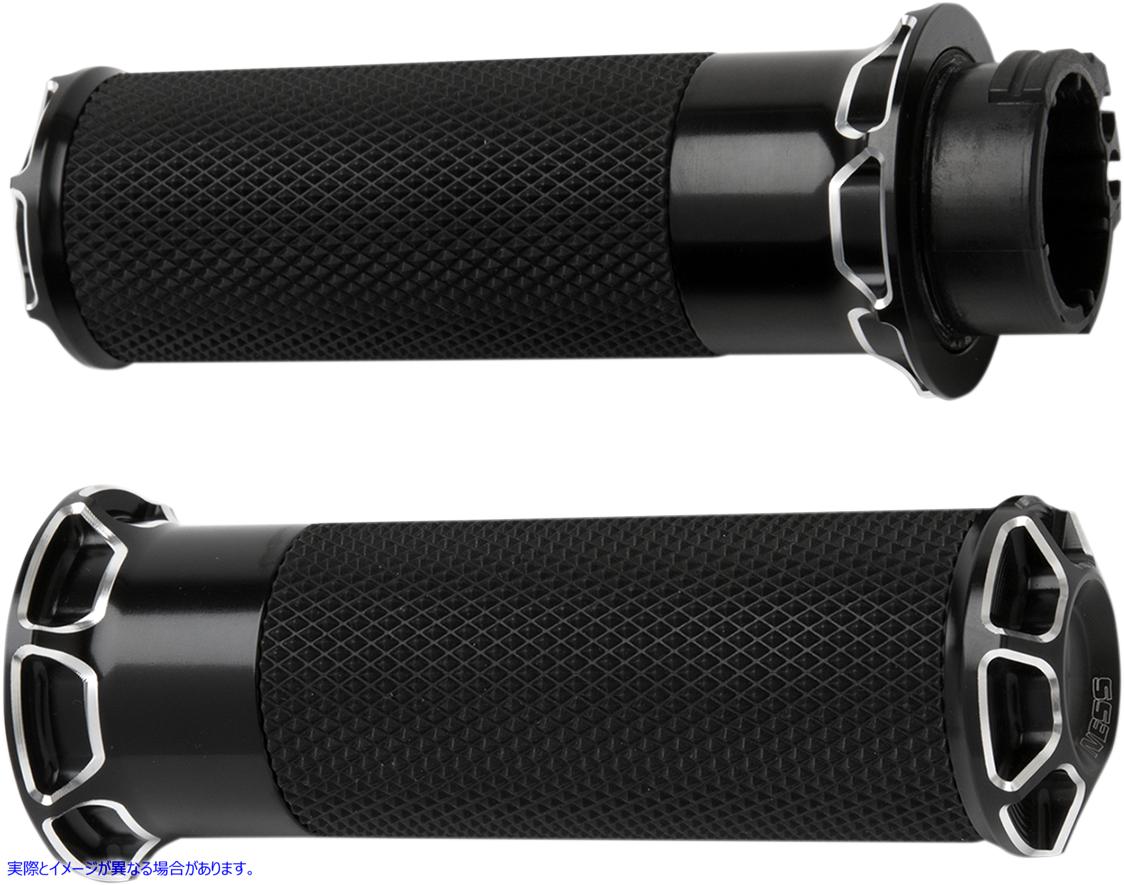 取寄せ フュージョンはグリップします アレンネス Grips - Beveled - TBW - Black 07-329 06301161