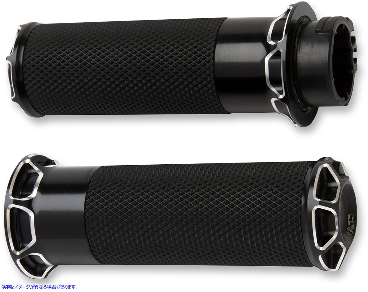 取寄せ フュージョンはグリップします アレンネス Grips - Beveled - Cable - Black 07-331 06301163
