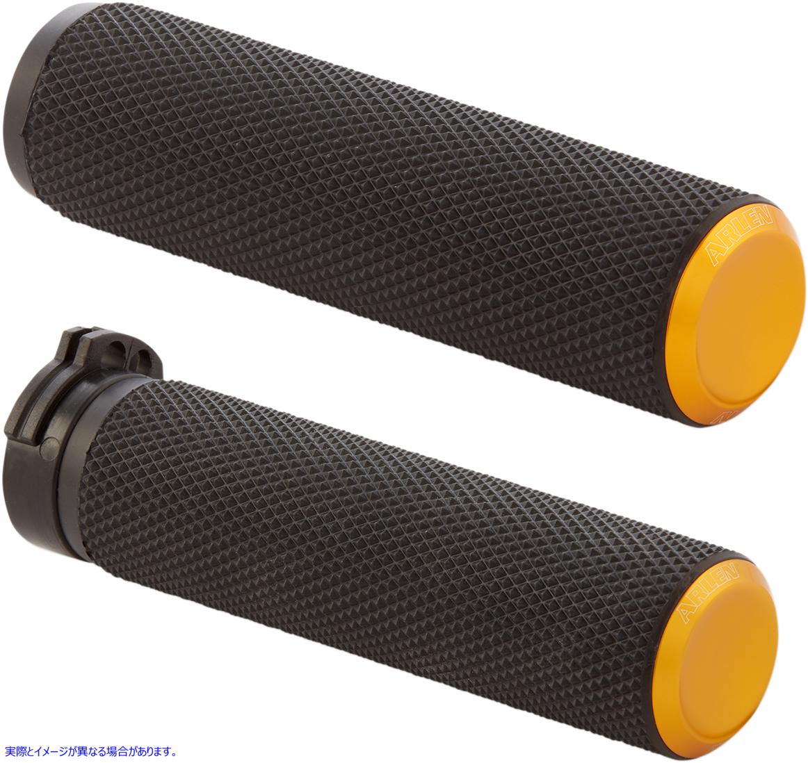 取寄せ フュージョンナールドグリップ アレンネス Grips - Knurled - Cable - Gold 07-337 06302595