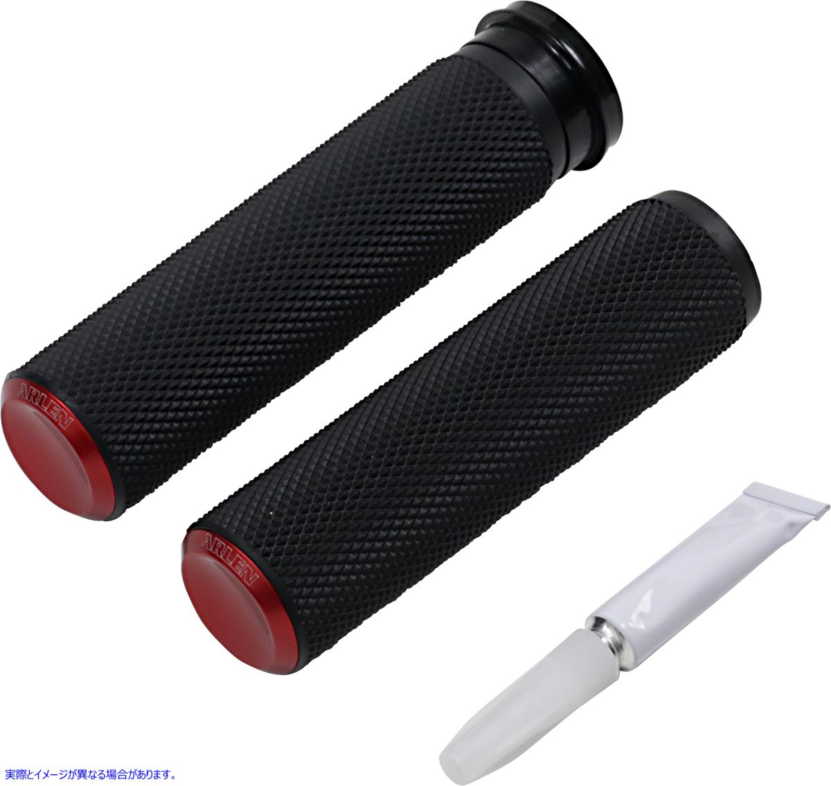 取寄せ フュージョンナールドグリップ アレンネス Grips - Knurled - TBW - Red 07-346 06302597