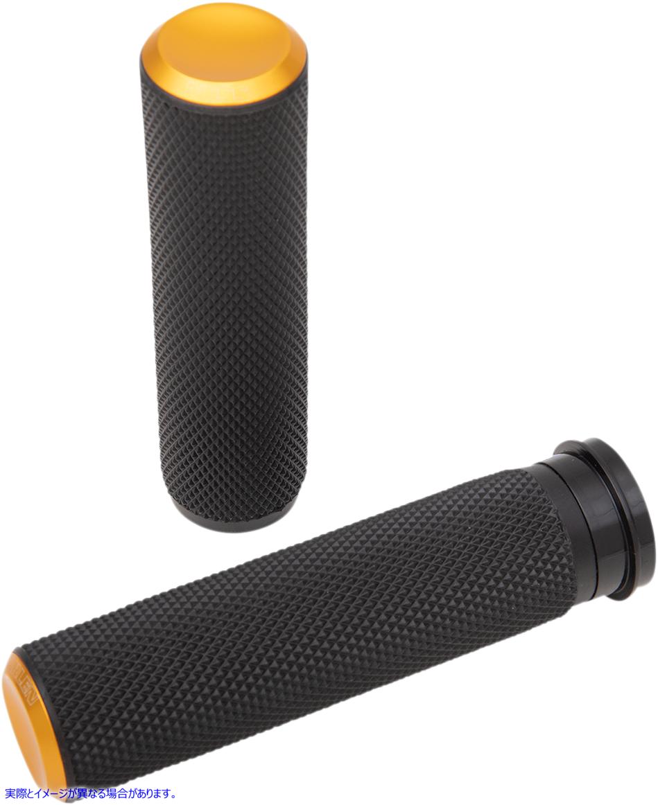取寄せ フュージョンナールドグリップ アレンネス Grips - Knurled - TBW - Gold 07-347 06302598