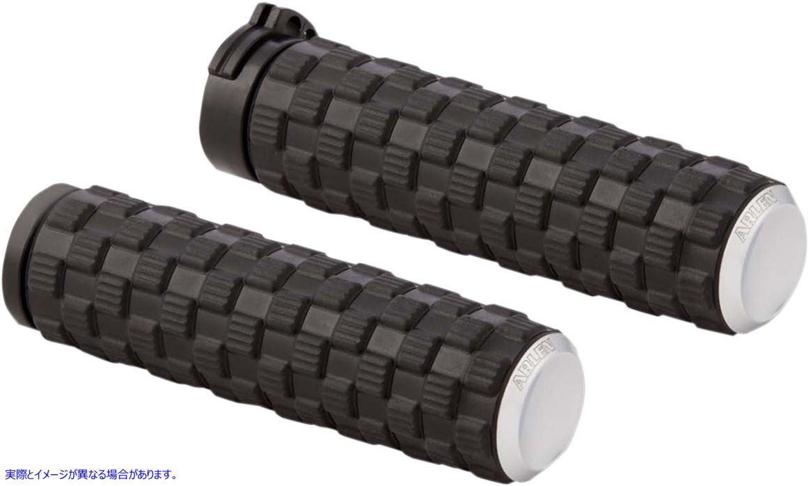 取寄せ エアトラックスグリップ アレンネス Grips - Air Trax - Cable - Chrome 07-351 06302600