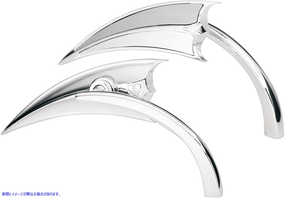 取寄せ マイクロミラー - スクープ アレンネス Mirror - Micro - Scoop - Side View - Triangle - Chrome - Left 13-060 06400042