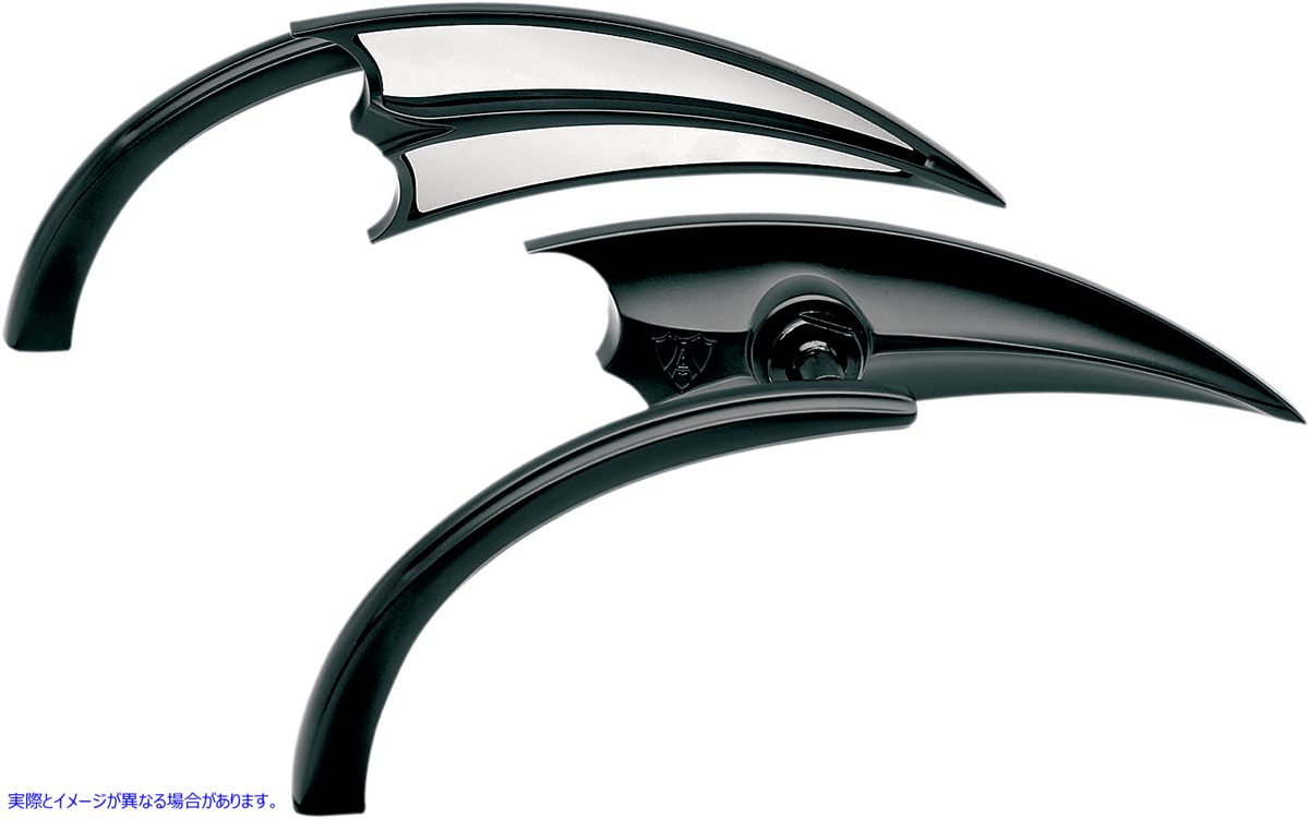 取寄せ マイクロミラー - スクープ アレンネス Mirror - Micro - Scoop - Side View - Triangle - Black - Left 13-028 06400208