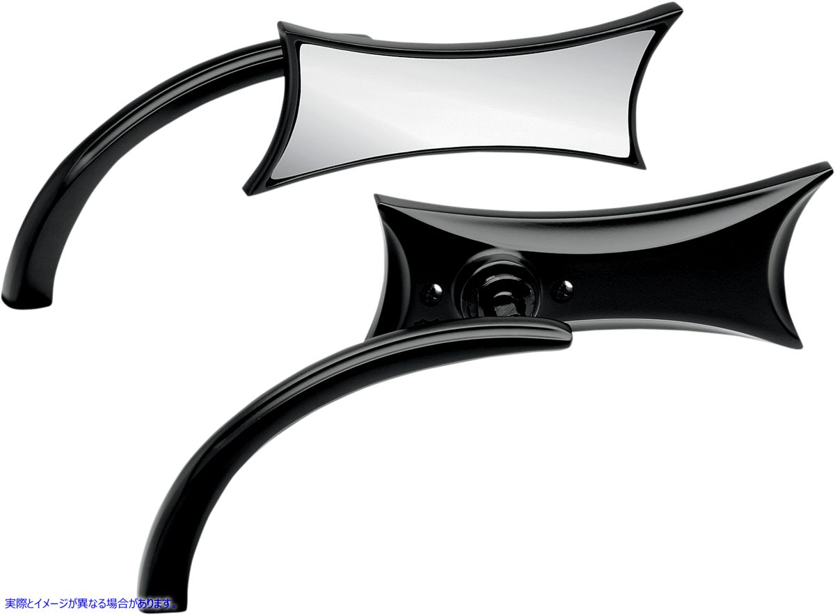 取寄せ マイクロミラー - 4ポイント アレンネス Mirror - Micro - Four-Point - Side View - Rectangle - Black - Left 13-418 06400503