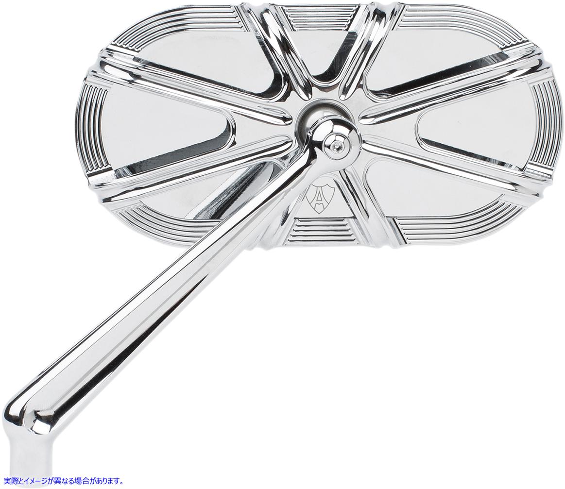 取寄せ ケージされたシリーズミラー アレンネス Mirror - Side View - Caged Series/10 Gauge - Chrome - Left 13-161 06401202