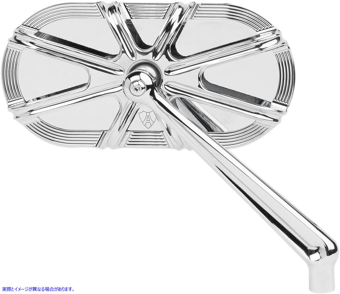 取寄せ ケージされたシリーズミラー アレンネス Mirror - Side View - Caged Series/10 Gauge - Chrome - Right 13-163 06401204