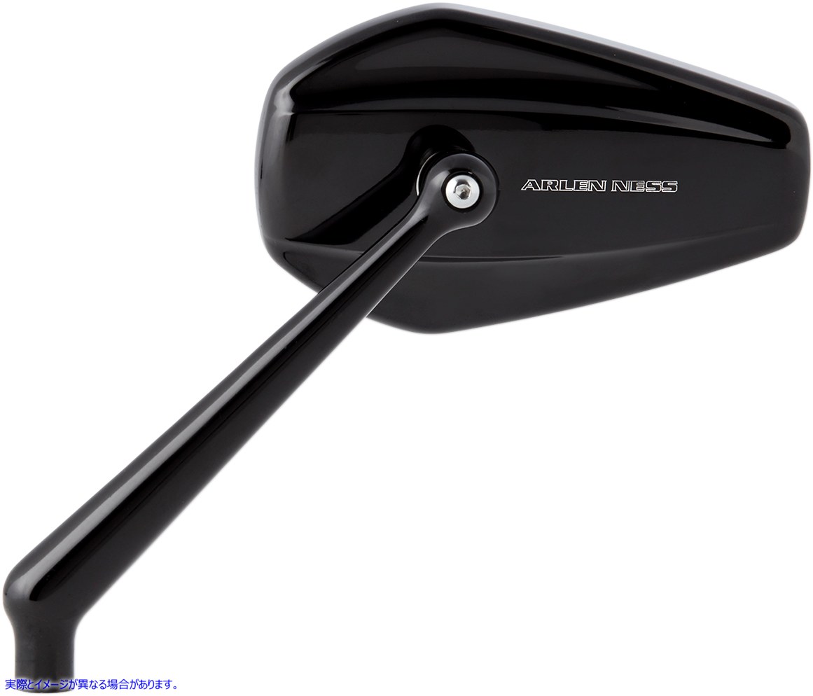取寄せ ミニストッカーミラー アレンネス Mirror - Mini/Stocker - Side View - Hexagon - Black - Left 13-156 06401392