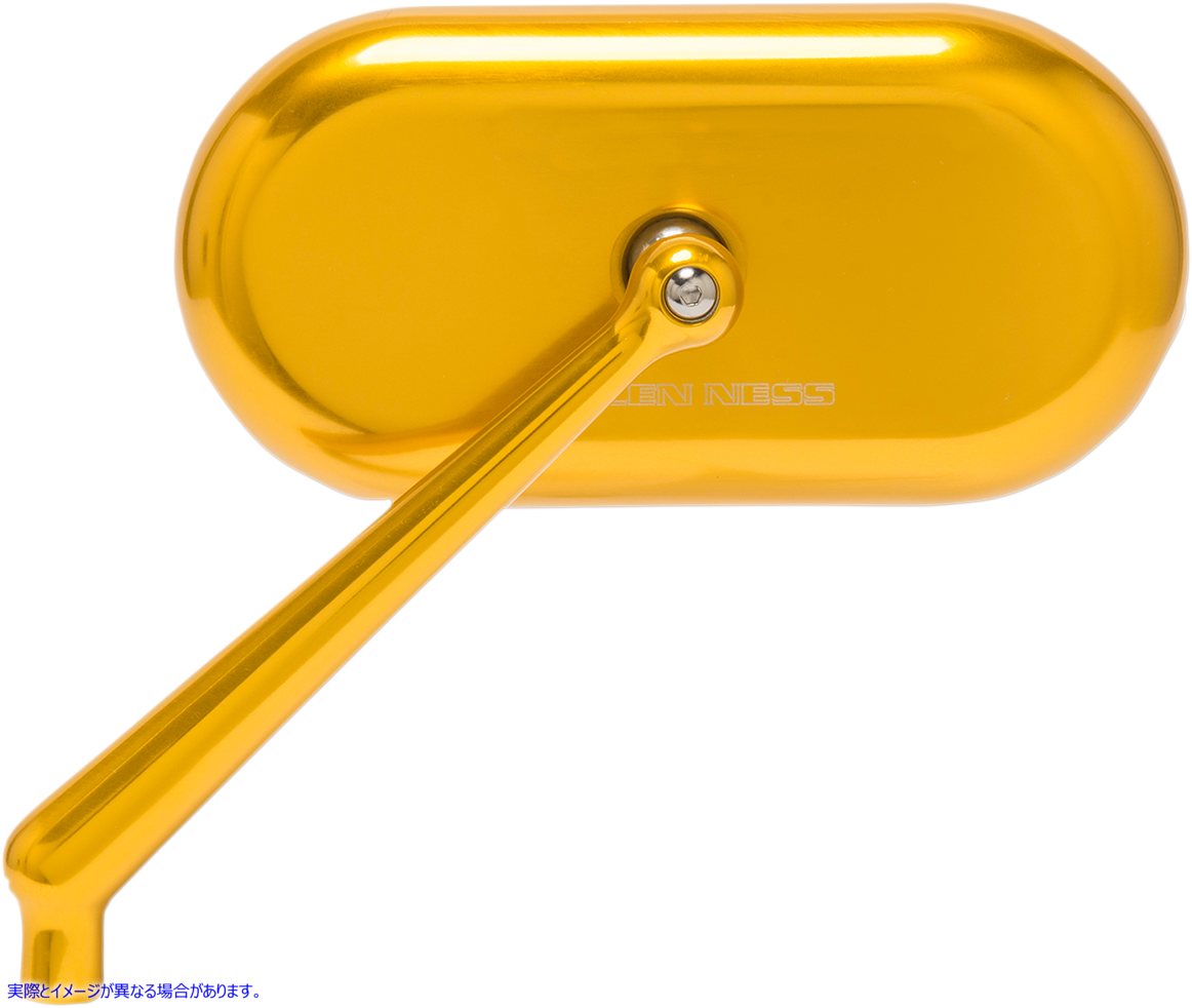 取寄せ 鏡 アレンネス Mirror - Side View - Oval - Gold - Left 13-175 06401397