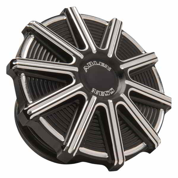 取寄せ 通気ガスキャップ アレンネス Vented Gas Cap - 10 Gauge - Black Machined Accents 701-002 07030849
