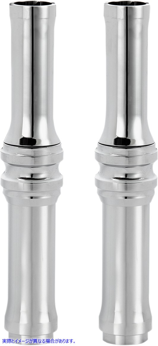 取寄せ 10ゲージのプッシュロッドカバー アレンネス Pushrod Tube Cover Kit - 10 GaugeR - Chrome - Twin Cam 03-632 09280047
