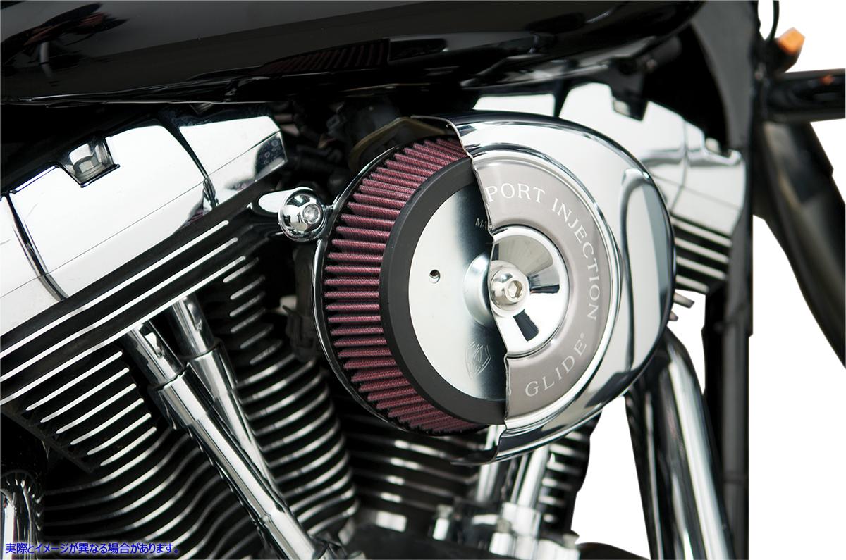 取寄せ Big Sucker?エアフィルターキットは、OEMカバーを受け入れます アレンネス Big Sucker? Air Filter Kit - Chrome - Stage I 18-512 10100353