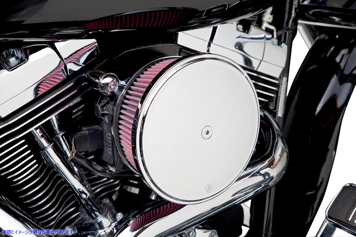 取寄せ カバー付きのBig Sucker?ステージIIエアフィルターキット アレンネス Big Sucker? Stage II Air Filter Kit - Chrome 18-790 10100430