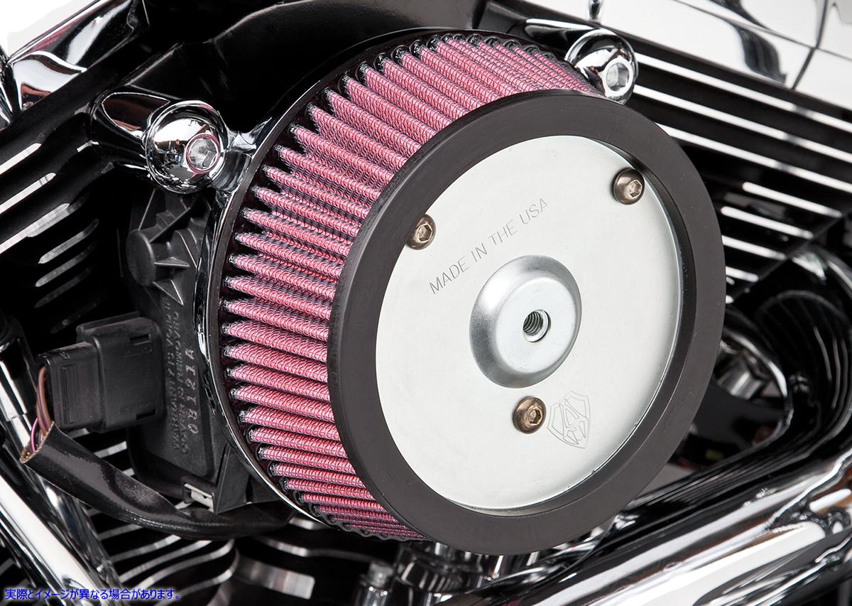 取寄せ Big Sucker?エアフィルターキット アレンネス Big Sucker Air Cleaner Kit - Chrome - Stage I 18-446 10102063
