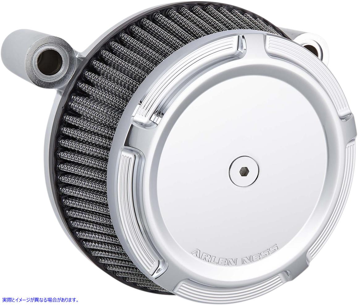 取寄せ 合成フィルター付きのBig Sucker?ステージIエアフィルターキット - 斜め アレンネス Big Sucker? Stage I Air Filter Kit - Chrome 50-845 10102075