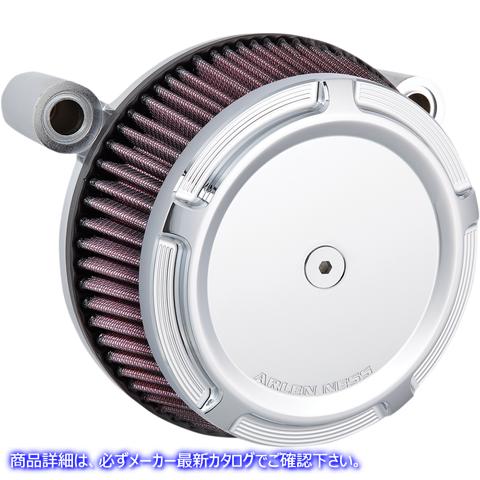 取寄せ 合成フィルター付きのBig Sucker?ステージIエアフィルターキット - 斜め アレンネス Big Sucker? Stage I Air Filter Kit - Chrome 50-846 10102076