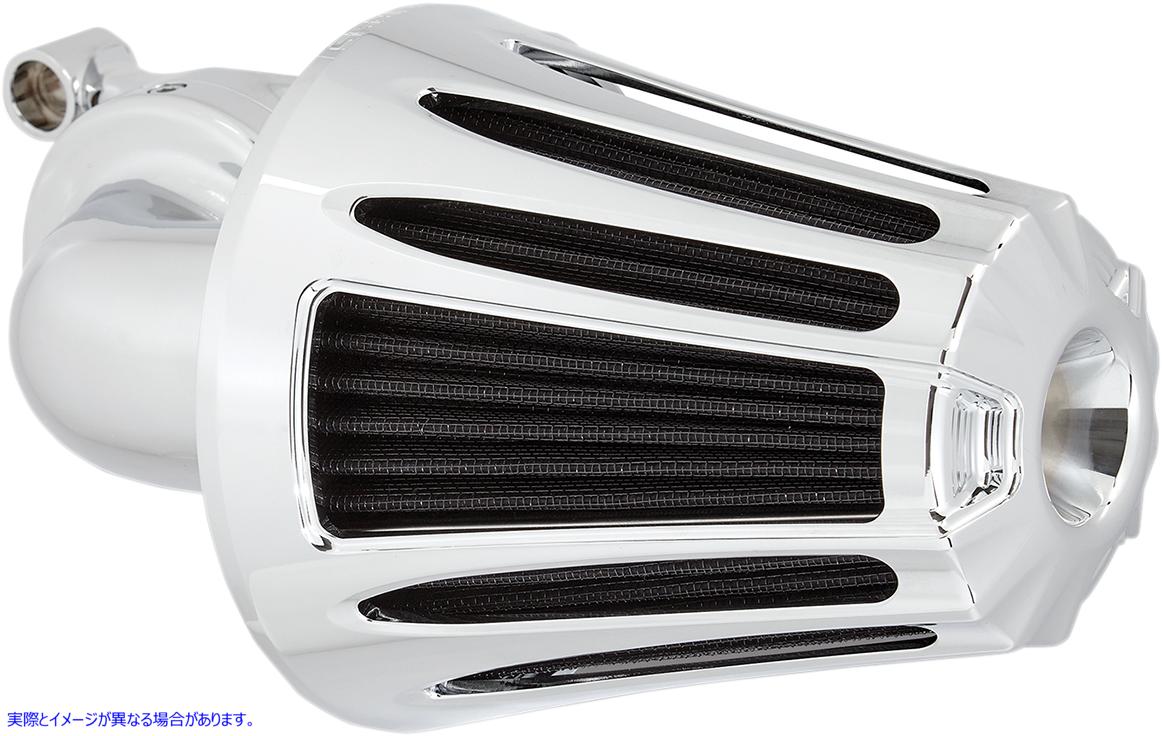取寄せ カバー付きモンスターサッカーエアクリーナーキット - ディープカット アレンネス Monster SuckerR Air Cleaner Kit - Chrome 81-032 10102093
