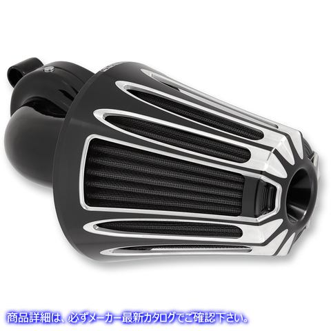 取寄せ カバー付きモンスターサッカーエアクリーナーキット - ディープカット アレンネス Monster SuckerR Air Cleaner Kit - Black 81-004 10102106