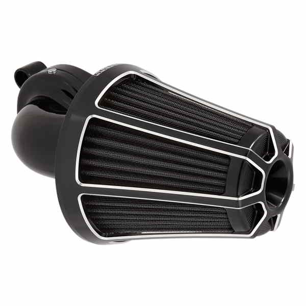 取寄せ カバー付きのモンスターサッカーエアクリーナーキット - ベベル アレンネス Monster SuckerR Air Cleaner Kit - Black 81-013 10102115