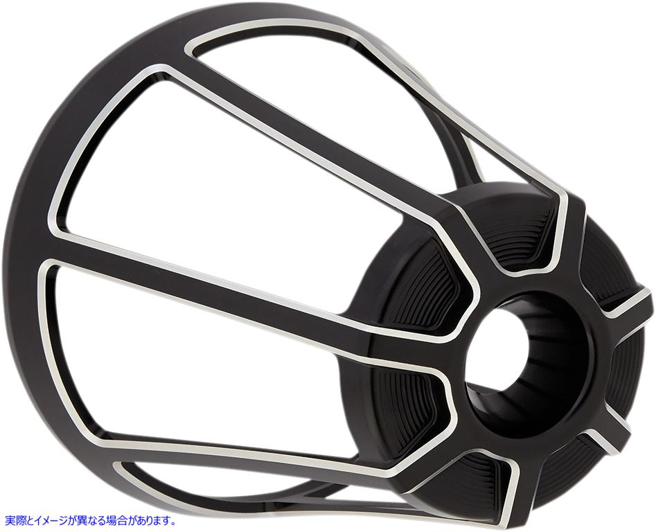 取寄せ モンスターサッカーエアクリーナーカバー アレンネス Monster Sucker Air Cleaner Cover - Beveled - Black 81-104 10140252