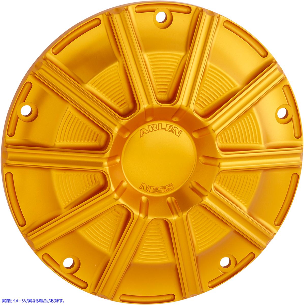 取寄せ ダービーカバー ` アレンネス 10-Gauge Derby Cover - Gold - Touring/Trike 700-004 11070649