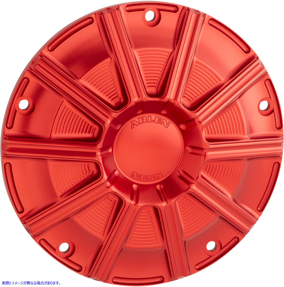 取寄せ ダービーカバー ` アレンネス 10-Gauge Derby Cover - Red - Touring/Trike 700-006 11070651