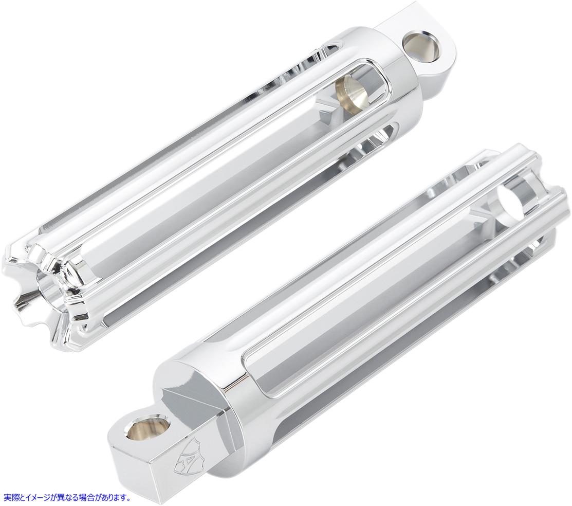 取寄せ 10ゲージの男性マウントフットペグ アレンネス Footpegs - 10 Gauge - Chrome 06-104 16201463