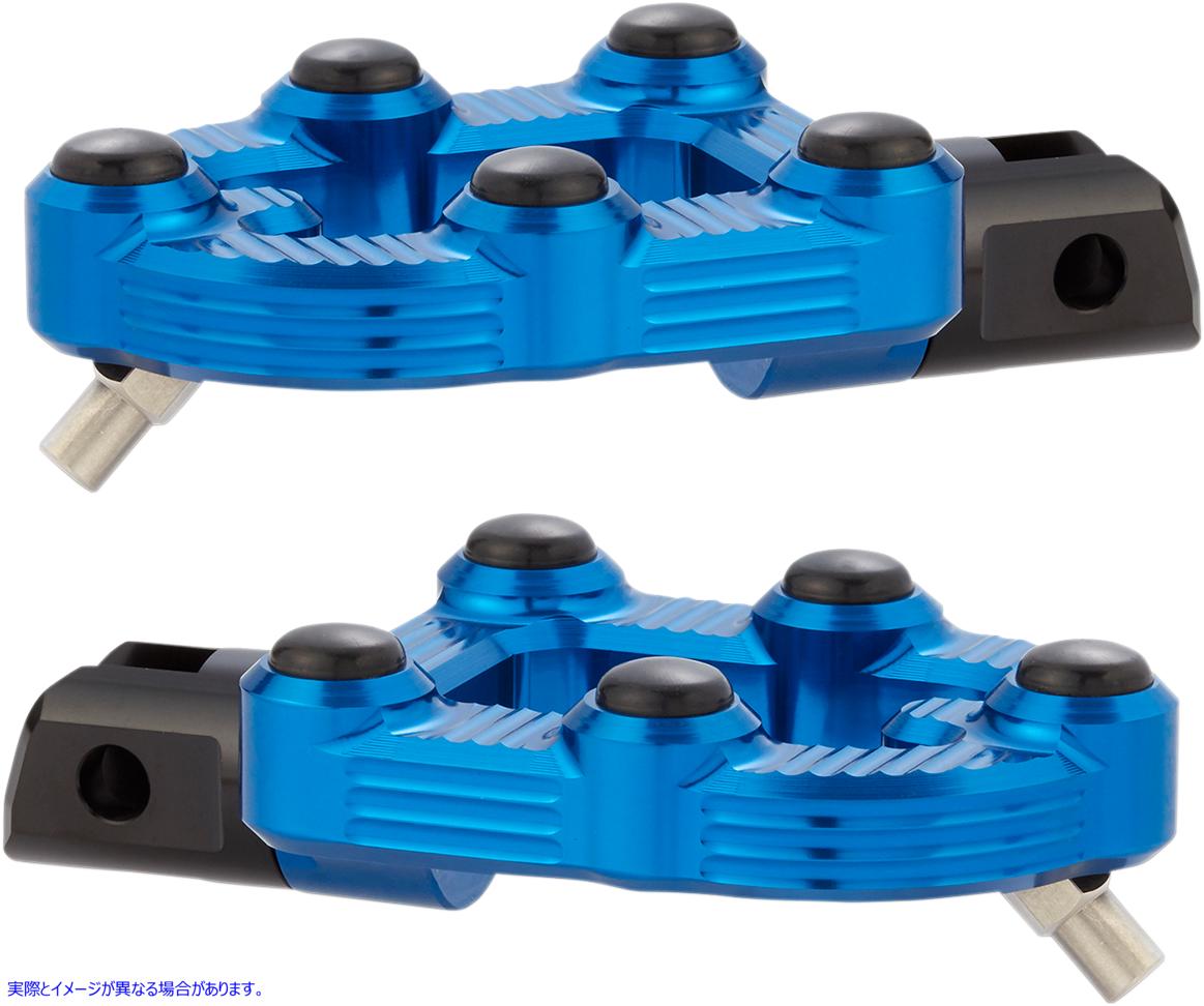 取寄せ MXドライバーのフットパッグ アレンネス MX Driver Peg - Blue 07-903 16201960