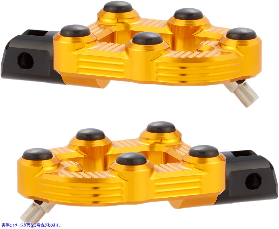 取寄せ MXドライバーのフットパッグ アレンネス MX Driver Peg - Gold 07-935 16201962