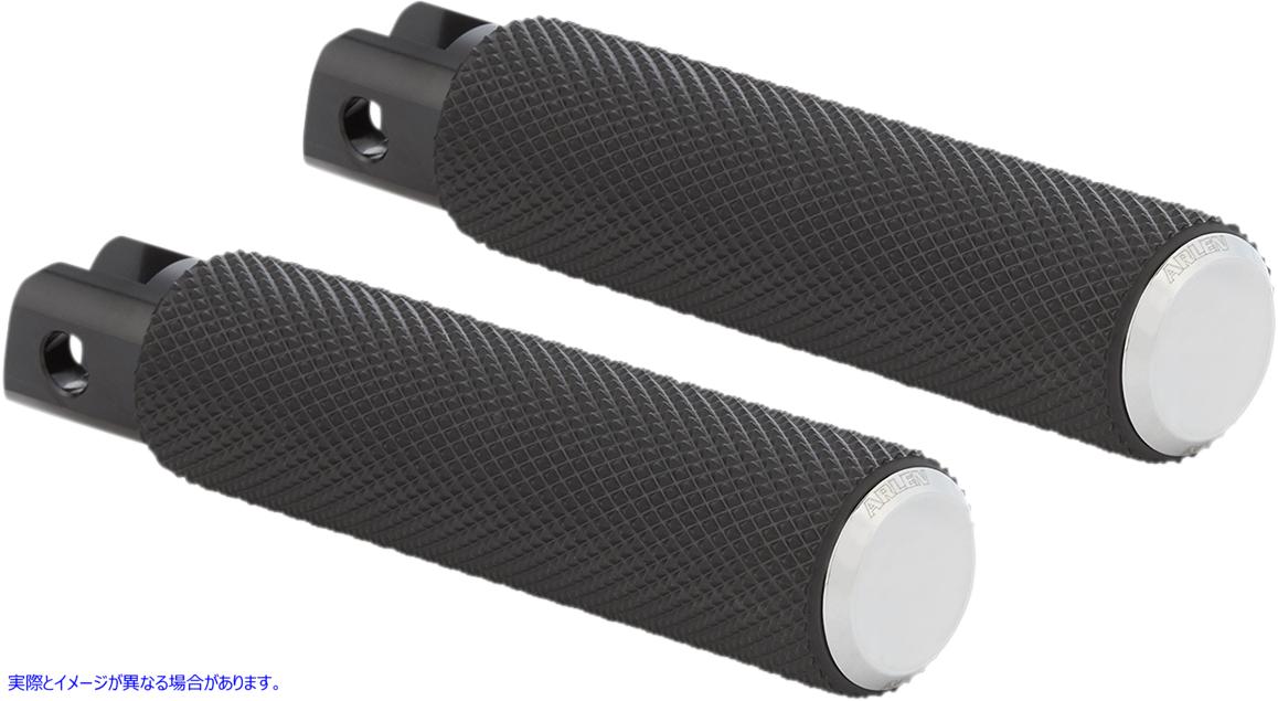 取寄せ M-Eight Fusion Footpegs アレンネス Knurled Footpegs - Chrome - FX/FL '18-'24 07-940 16201967