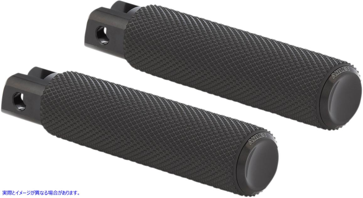 取寄せ M-Eight Fusion Footpegs アレンネス Passenger Knurled Footpegs - Black - FX/FL '18-'23 07-942 16201969