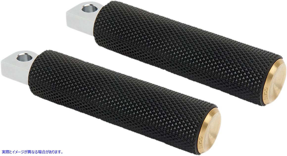 取寄せ M-Eight Fusion Footpegs アレンネス Knurled Footpegs - Brass - FX/FL '18-'23 07-944 16201971