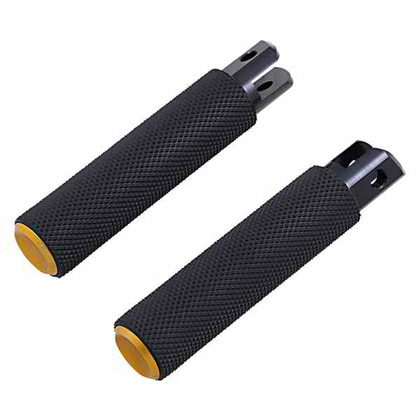取寄せ M-Eight Fusion Footpegs アレンネス Knurled Footpegs - Gold - FX/FL '18-'23 07-952 16201975