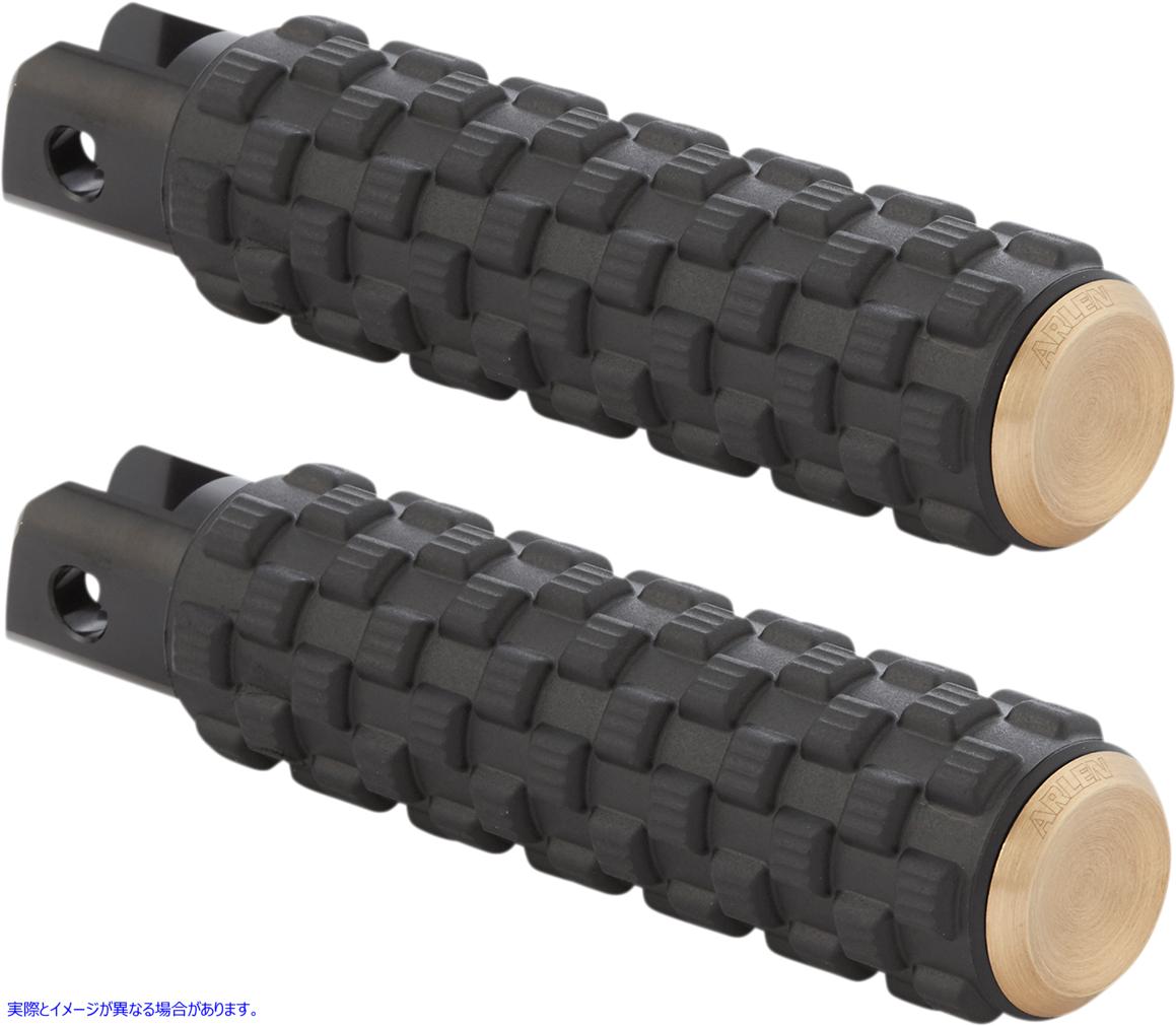 取寄せ フュージョンフットペグ アレンネス Air Trax Footpegs - Brass - Chief I-1309 16201995
