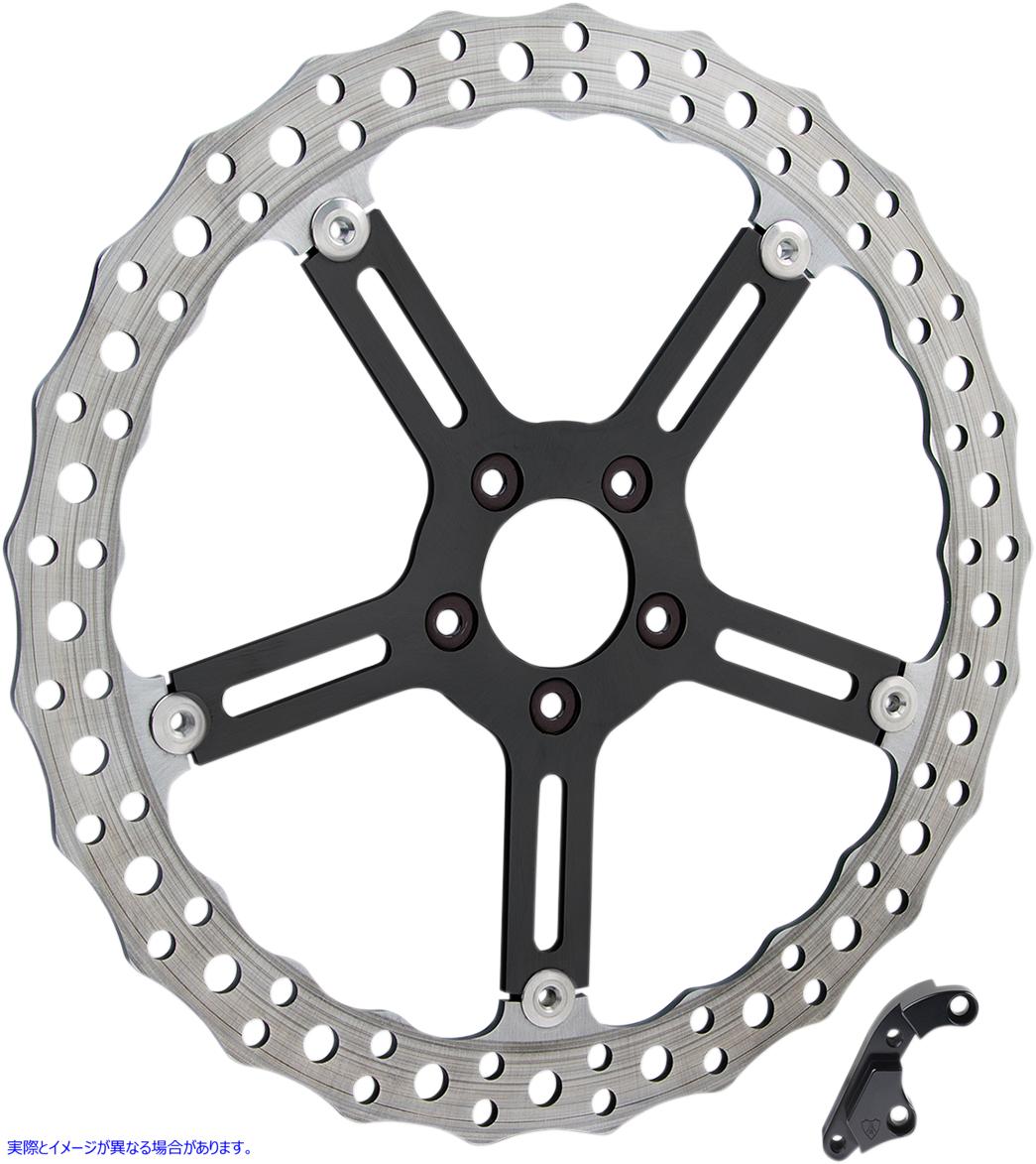 取寄せ ビッグブレーキギジ付きフローティングローターキット アレンネス Jagged Brake Rotor - 15 - Left - Hub-Mount 02-994 17103312