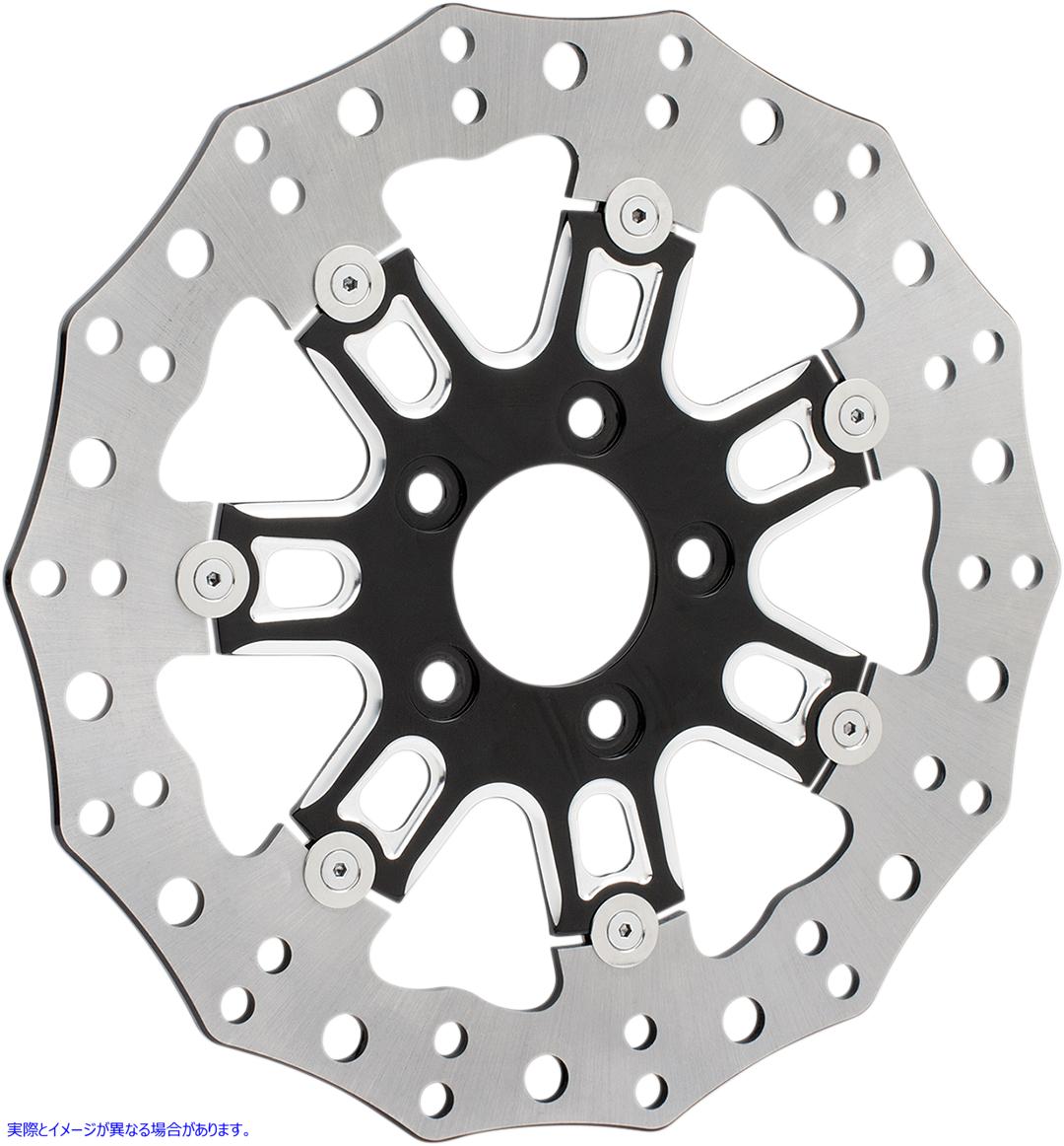 取寄せ ツーピースフローティングブレーキローター アレンネス Front Rotor - 7 Valve - 11.8 - Black 33-10301-202 17103318