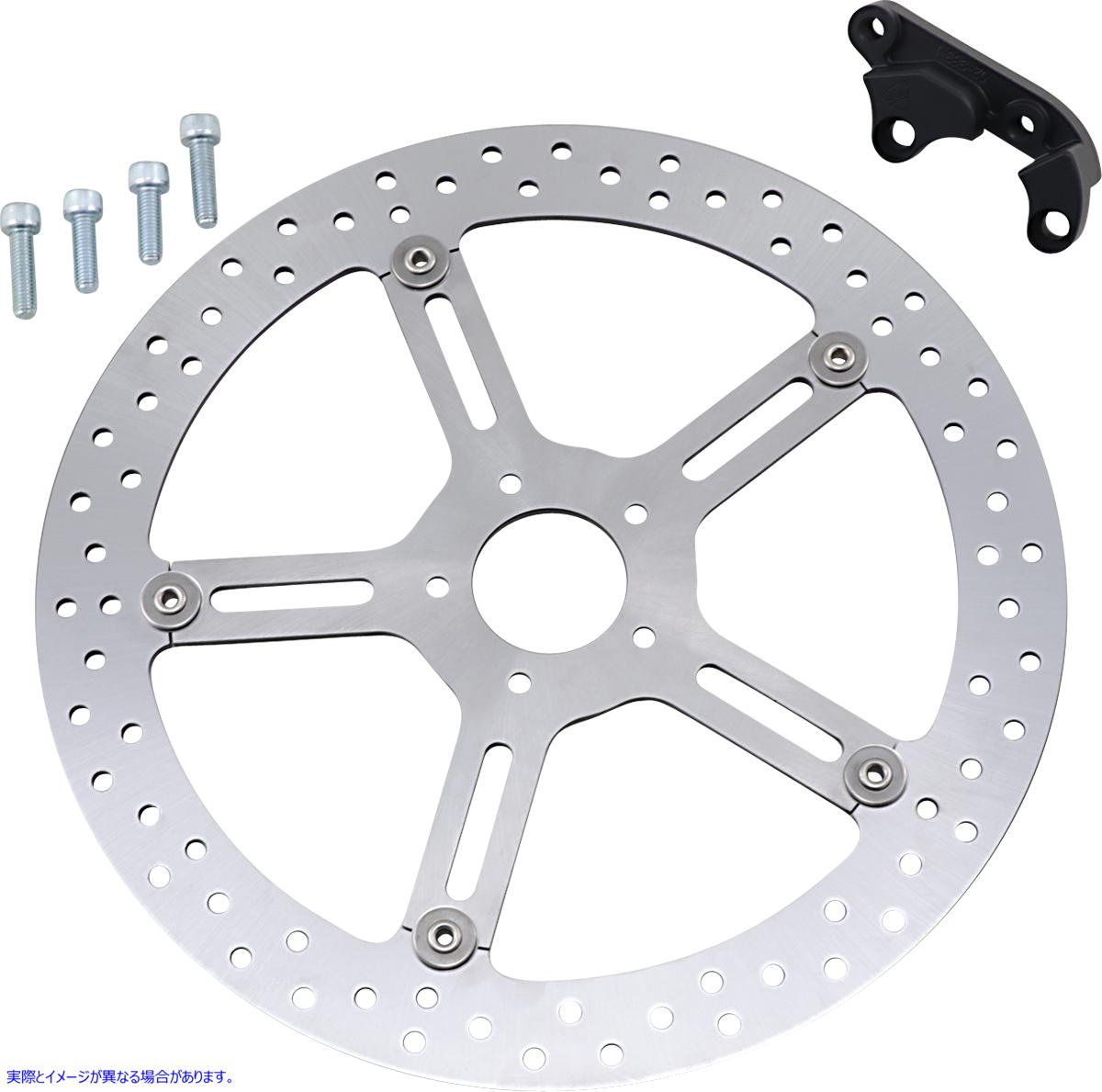取寄せ ビッグブレーキフローティングローターキット アレンネス Big Brake Rotor - 15 - Front Left - Softail 02-983 17103747