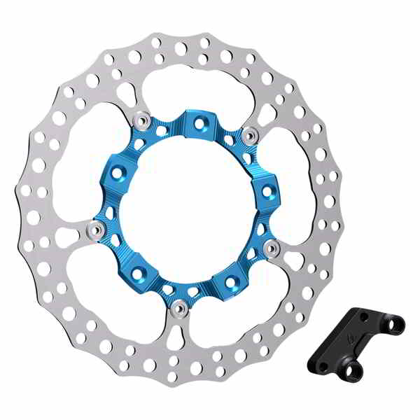 取寄せ Big Brake 14インチ フルフローティング ブレーキローターキット アレンネス Rotor 14 - Front Left - Blue 300-001 17103961