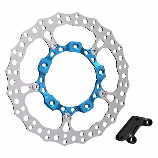 取寄せ Big Brake 14インチ フルフローティング ブレーキローターキット アレンネス Rotor 14 - Front Right - Blue 300-005 17103965