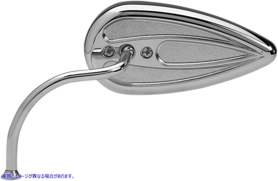 取寄せ 鋼鉄の茎を備えた涙の鏡 アレンネス Mirror - Side View - Teardrop - Chrome - Left 13-035 19012241
