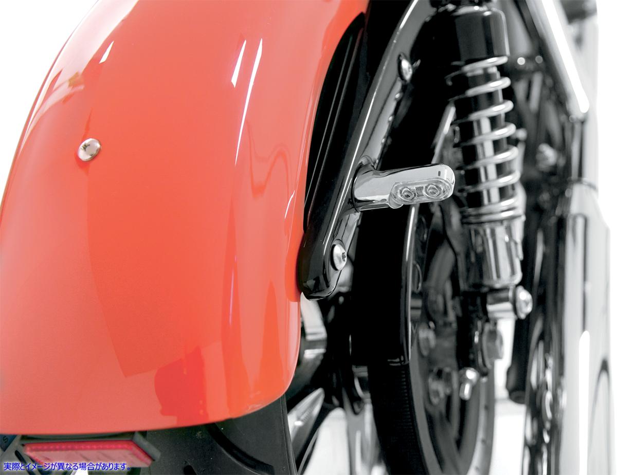取寄せ パワーLEDを使用したボルトオンターンシグナル - リア アレンネス Marker Lights - Amber/Rear - Chrome 12-743 20400616