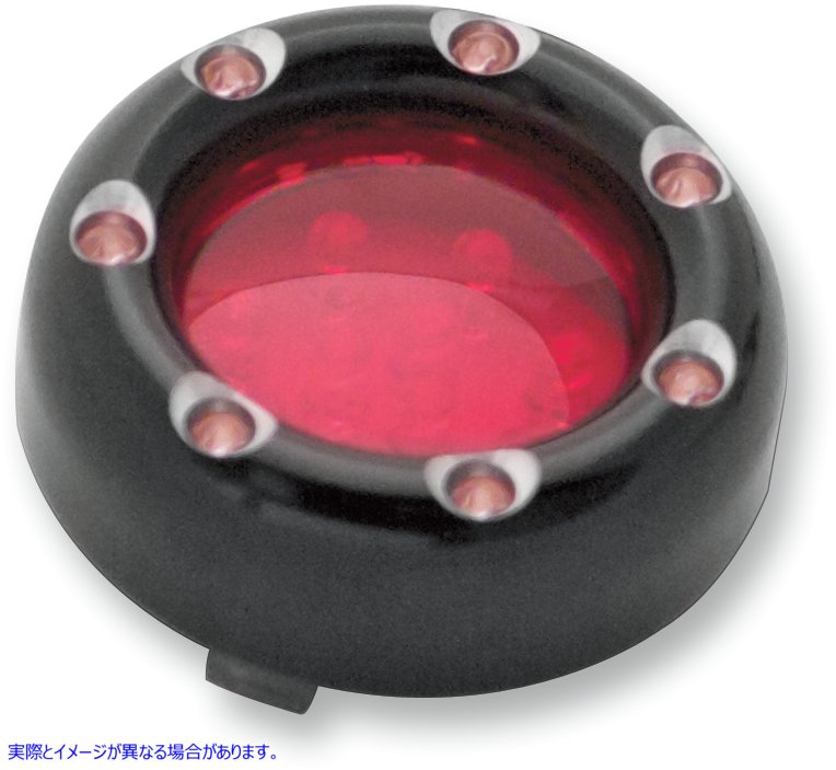 取寄せ 工場用の「ファイヤーリング」キット「デューススタイル」ターン信号ハウジング アレンネス LED Light Kit for Factory Turn Signal Housing - Red/Red - Black 12-755 20400851